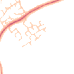 Daytime road noise heatmap for DL5 6GR