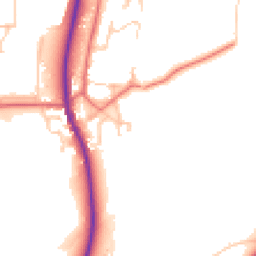 Daytime road noise heatmap for DL5 6HS