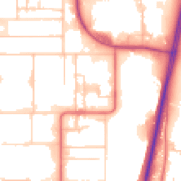 Daytime road noise heatmap for DL5 6HT