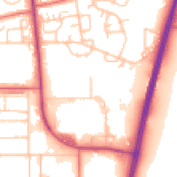 Daytime road noise heatmap for DL5 6HY