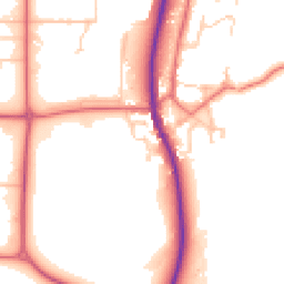 Daytime road noise heatmap for DL5 6JP