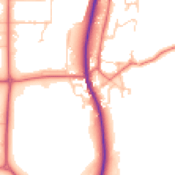 Daytime road noise heatmap for DL5 6JY