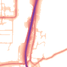 Daytime road noise heatmap for DL5 6LJ