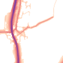 Daytime road noise heatmap for DL5 6LS