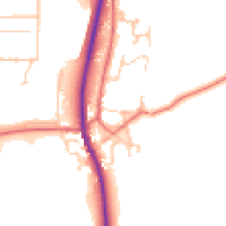 Daytime road noise heatmap for DL5 6LW