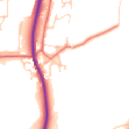 Daytime road noise heatmap for DL5 6LY