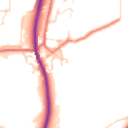 Daytime road noise heatmap for DL5 6LZ