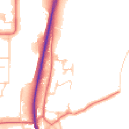 Daytime road noise heatmap for DL5 6ND