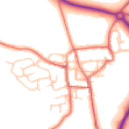 Daytime road noise heatmap for DL5 6PF