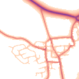 Daytime road noise heatmap for DL5 6PJ