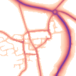 Daytime road noise heatmap for DL5 6PN