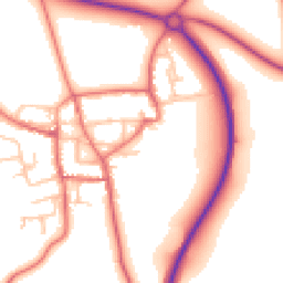 Daytime road noise heatmap for DL5 6PP