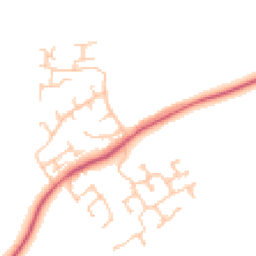 Daytime road noise heatmap for DL5 6QB