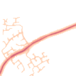 Daytime road noise heatmap for DL5 6QD