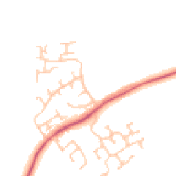Daytime road noise heatmap for DL5 6QH