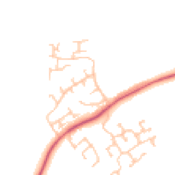 Daytime road noise heatmap for DL5 6QP