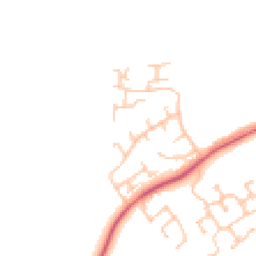Daytime road noise heatmap for DL5 6QS