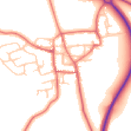 Daytime road noise heatmap for DL5 6RA