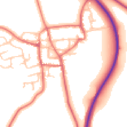 Daytime road noise heatmap for DL5 6RB