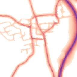 Daytime road noise heatmap for DL5 6RD