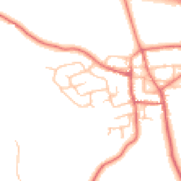 Daytime road noise heatmap for DL5 6RJ