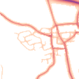 Daytime road noise heatmap for DL5 6RL