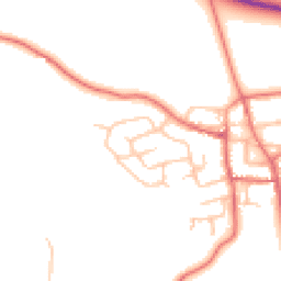 Daytime road noise heatmap for DL5 6RN