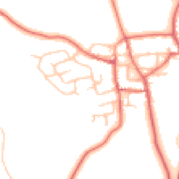Daytime road noise heatmap for DL5 6RQ