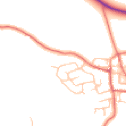 Daytime road noise heatmap for DL5 6RR