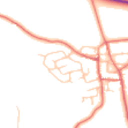 Daytime road noise heatmap for DL5 6RW