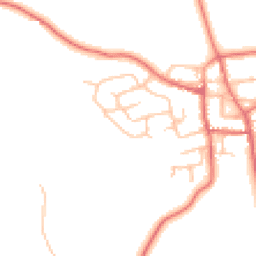 Daytime road noise heatmap for DL5 6RZ