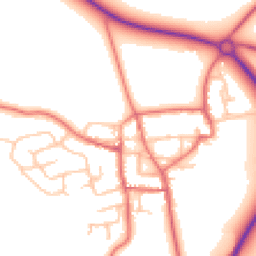 Daytime road noise heatmap for DL5 6SB