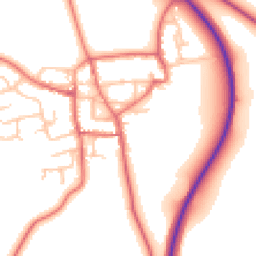 Daytime road noise heatmap for DL5 6SD