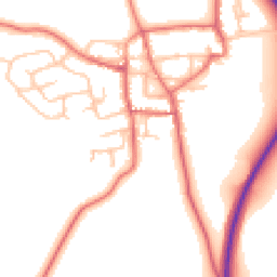 Daytime road noise heatmap for DL5 6SF