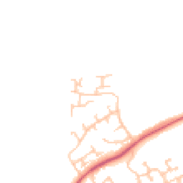 Daytime road noise heatmap for DL5 6TJ