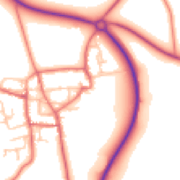 Daytime road noise heatmap for DL5 6TL