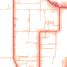 Daytime road noise heatmap for DL5 6YN
