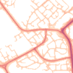 Daytime road noise heatmap for DL5 7AB