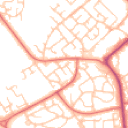 Daytime road noise heatmap for DL5 7AD