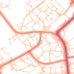 Daytime road noise heatmap for DL5 7AE