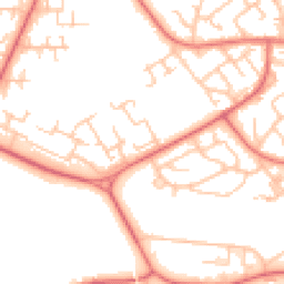 Daytime road noise heatmap for DL5 7AS