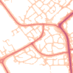 Daytime road noise heatmap for DL5 7BW