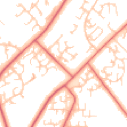 Daytime road noise heatmap for DL5 7EL