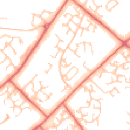 Daytime road noise heatmap for DL5 7LY