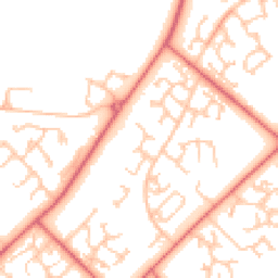 Daytime road noise heatmap for DL5 7PP