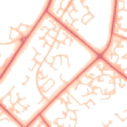 Daytime road noise heatmap for DL5 7QD