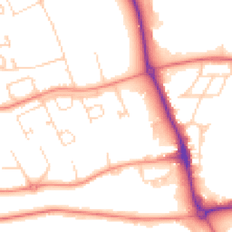 Daytime road noise heatmap for DL9 3AE