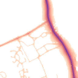 Daytime road noise heatmap for DL9 3AL