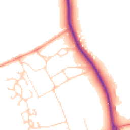 Daytime road noise heatmap for DL9 3AP