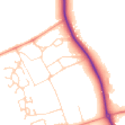 Daytime road noise heatmap for DL9 3AR